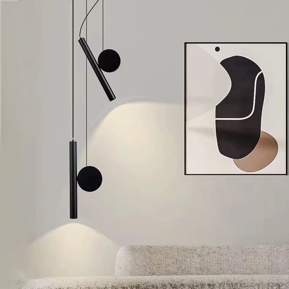 Modern LED Pendant Lamp Adjustable Cable For Living Room Aisle Study Bedside Chandelier Indoor Home Decor Light Fixture Luster