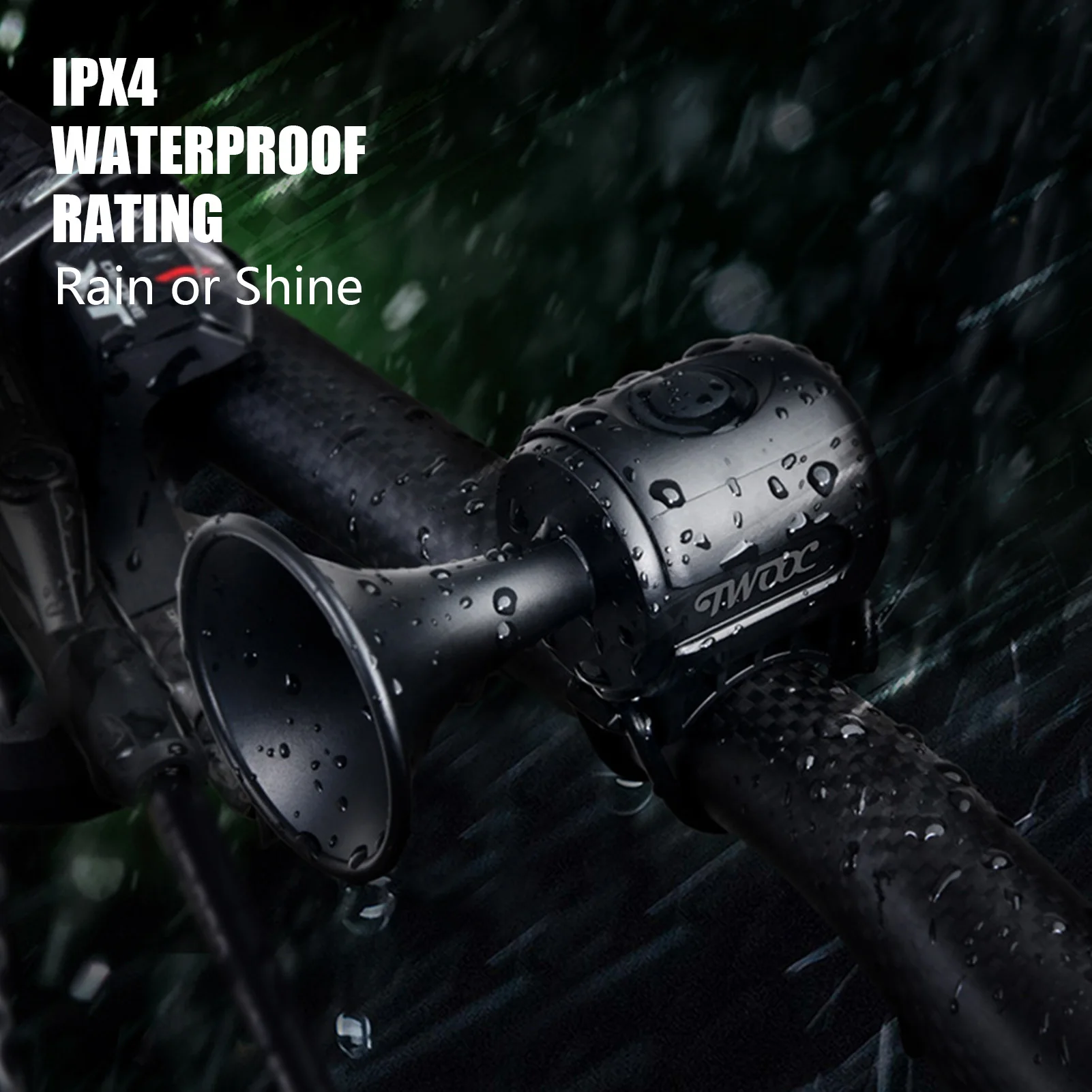 Elektrische Fahrradhupe 120dB - Wasserdichte Lenkerhupe IPX4