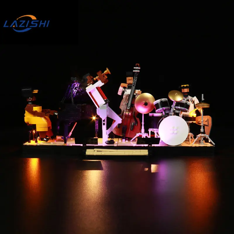 Lazishi conduziu a luz para 21334 jazz quarteto iluminação brinquedos diy (para não incluir o modelo)