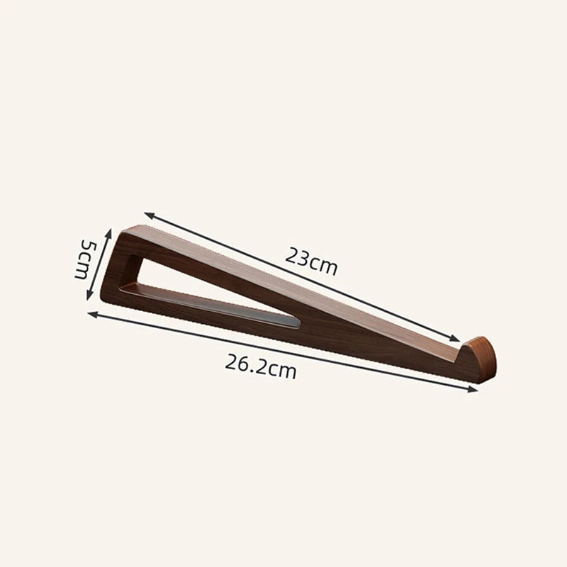 2PCS Wooden Laptop Stand Ergonomic PortableTriangular Design Desk Riser For Cooling Reading Office Accessory