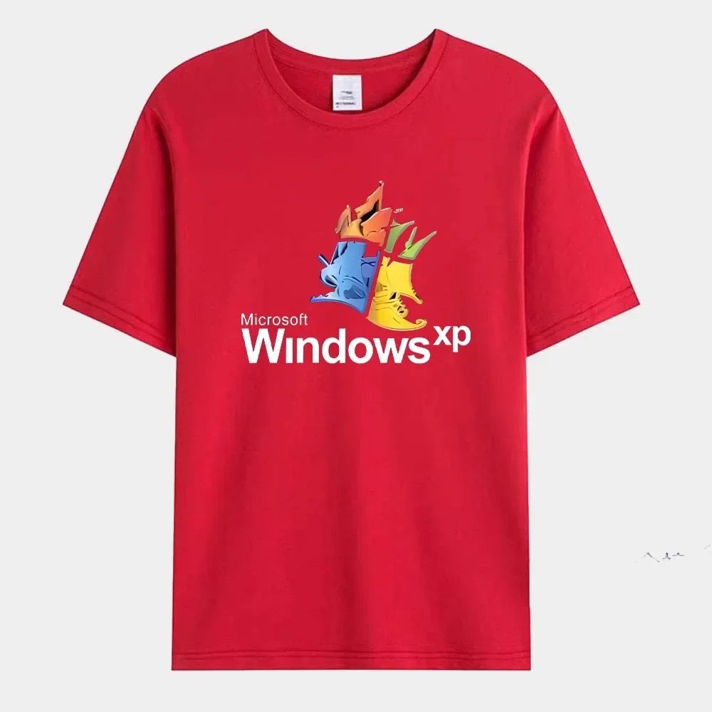 Windows 95 Graphic Men‘s T-Shirt  Women's Tee Windows XP Classic Computer System Print pattern  Tee Cotton Tees Funny Shirt 4