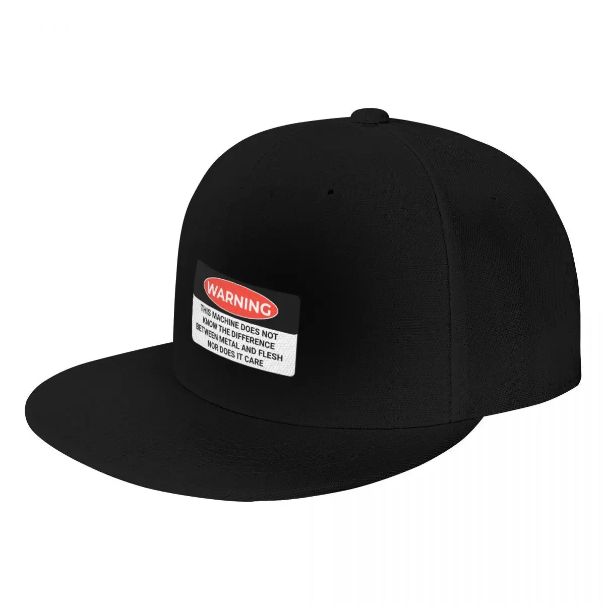 

Funny Warning this machine does not know the difference between metal and flesh nor does it care shirtCap Baseball Cap