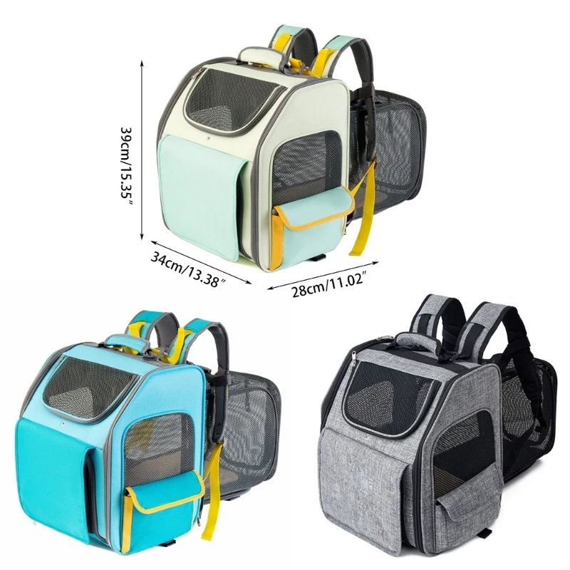 Cats Backpack Extendible Outdoor Cats Carriers Shoulder Bag for Convenient