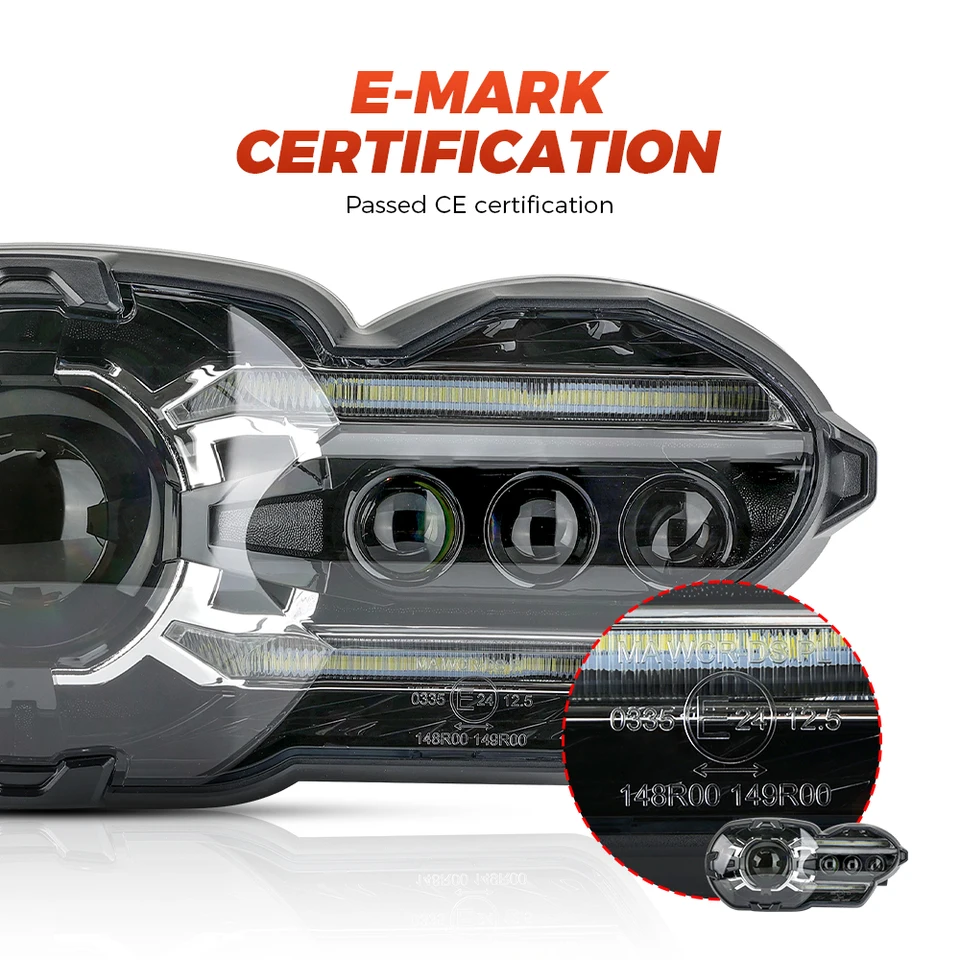 バイク ヘッドライト 用 K1200R 2005 〜 2009 K1300R 2010 〜 2013 LED