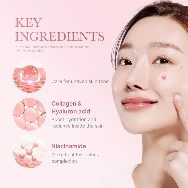 Face Moisturizer Lightweight Moisturizing Cream 5% Niacinamide for Uneven Skin Tone, Glow hydration Collagen Capsule Cream 2