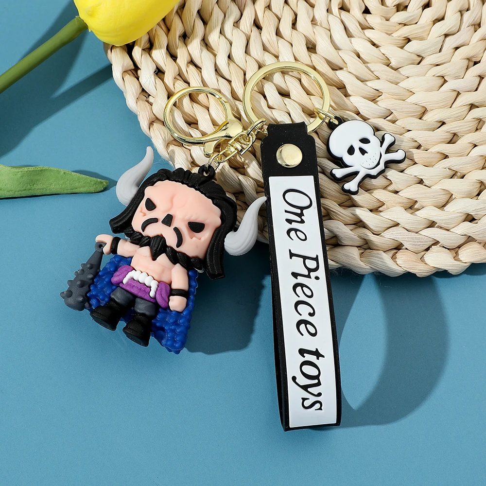 سلسلة مفاتيح أنيمي مونكي دي لوفي للأطفال قطعة واحد...