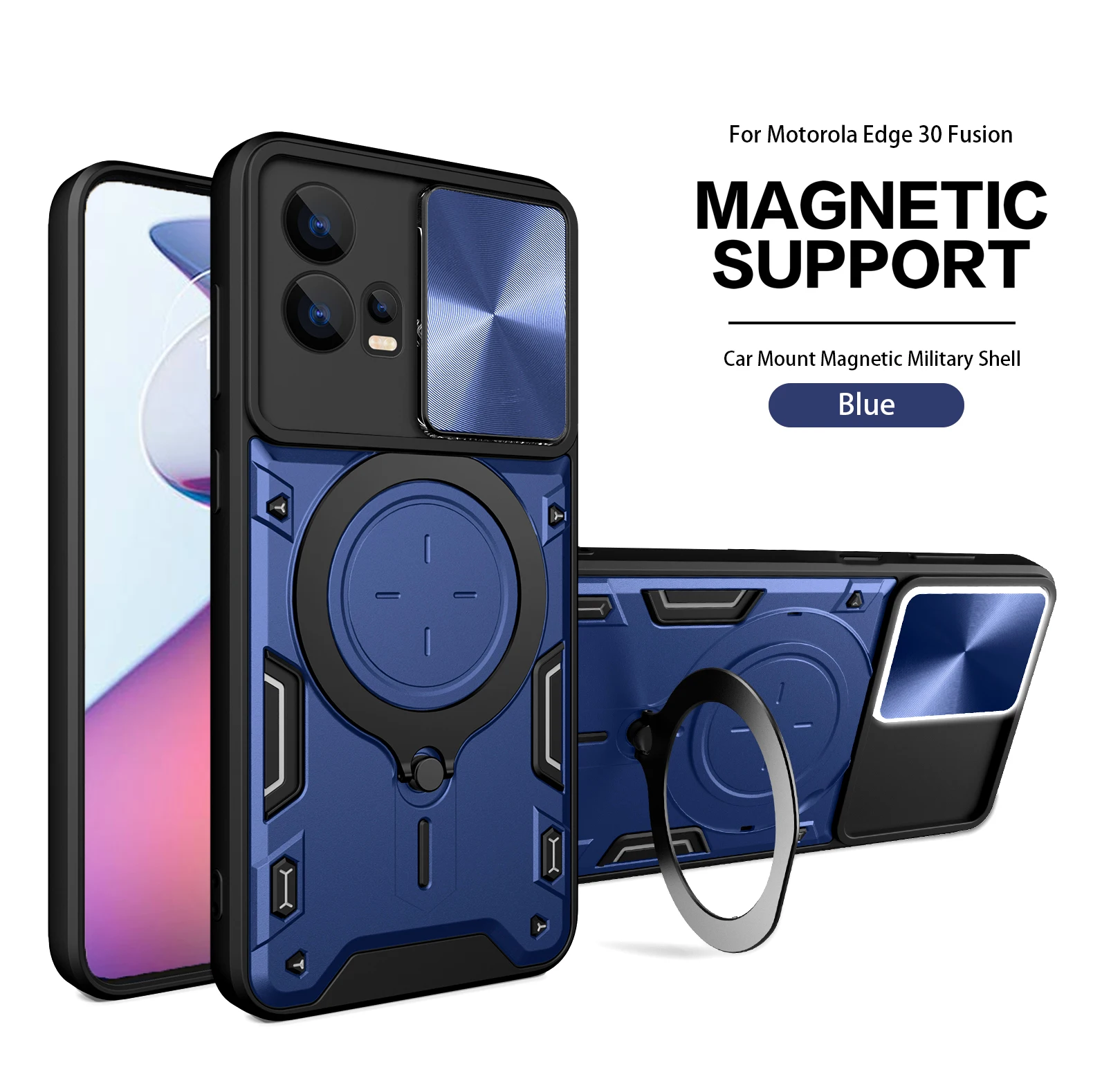 Custodia Di Aspirazione Per Auto Magetic Per Motorola Edge 30 Fusion Frame Custodia Flessibile Moto Edge 40 30 Neo Slide Lens Protection Funda
