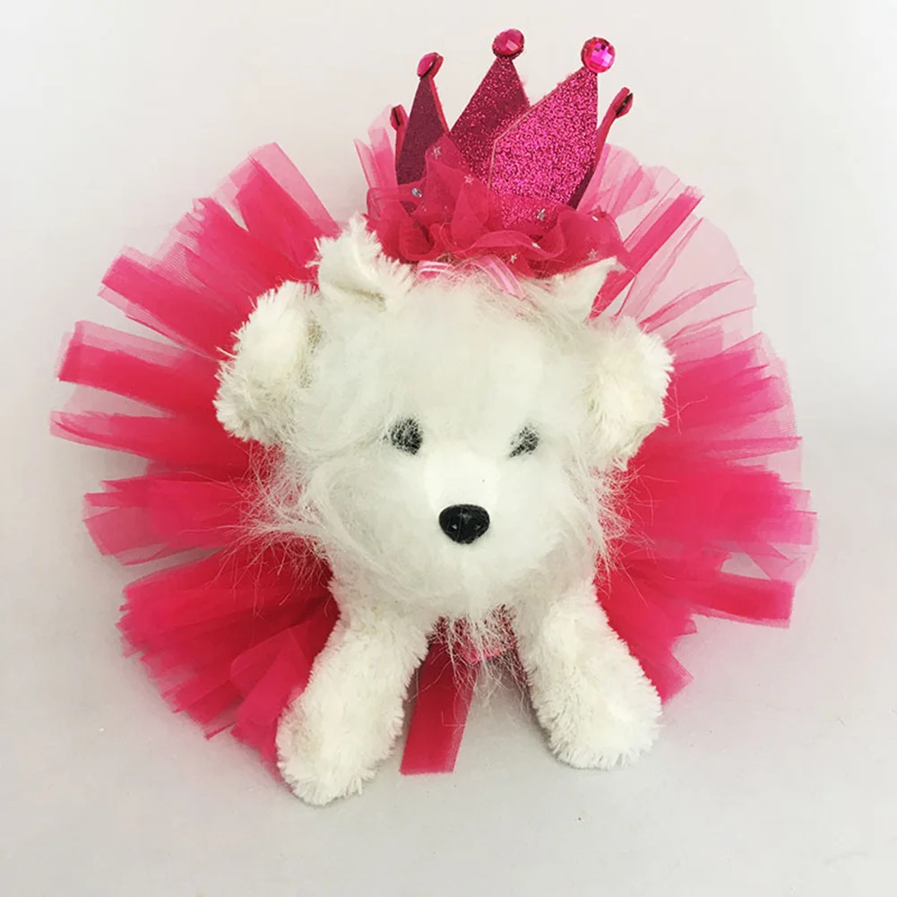 Dog Tutu Tulle Dress Dog Costume Skirt With Hat For Puppy Cats Bunny Pet Outfit Birthday Princess Ballerina Dress Supply