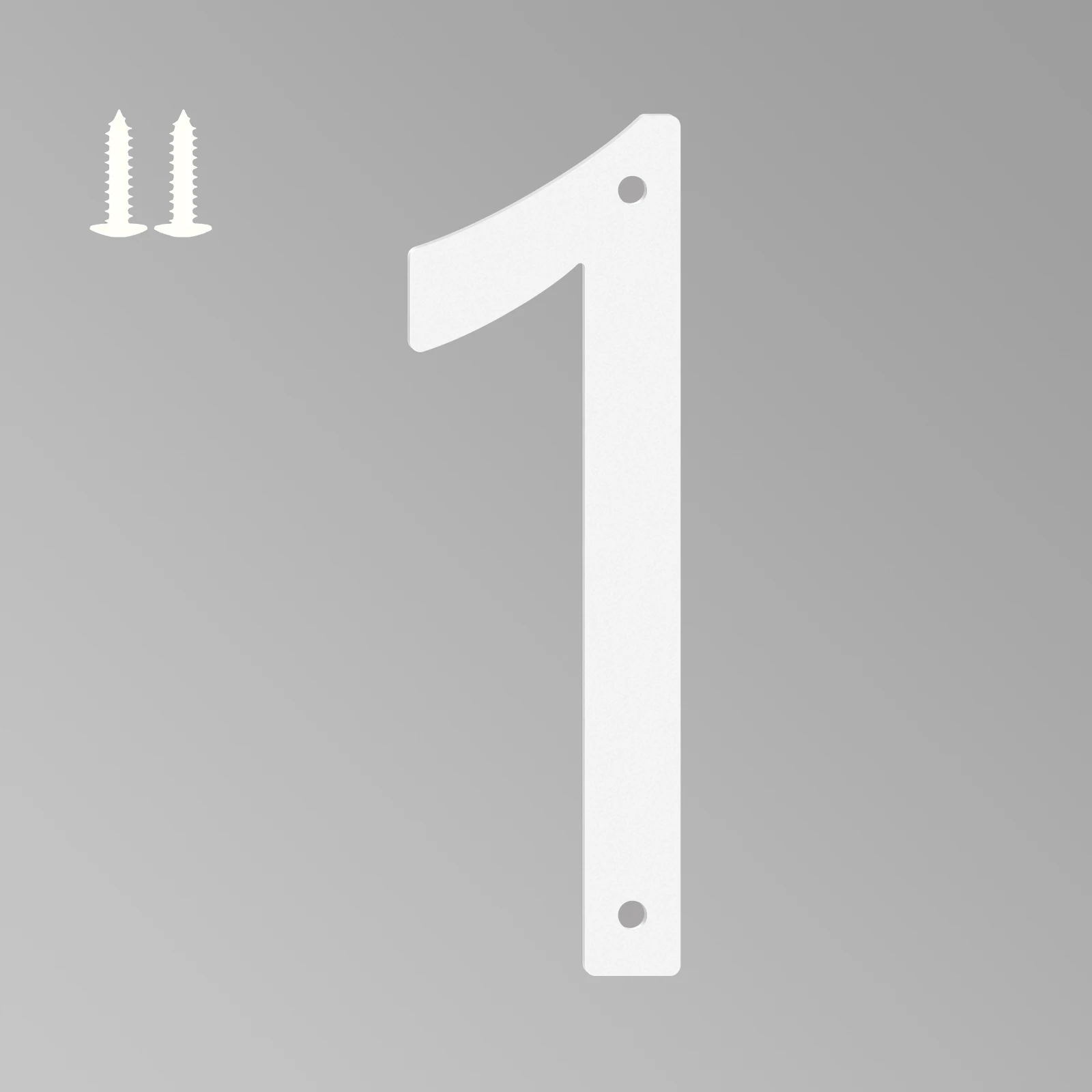 เลขที่บ้านอะลูมิเนียม ตัวเลขประตู 3 มิติแบบติดด้วยตนเอง สำหรับโรงแรม บ้าน ที่อยู่ หมายเลขอีเมล # 0 - 9, A-Z ของตกแต่งบ้าน 1