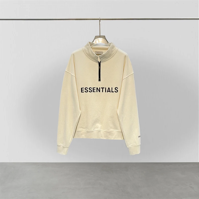 Fear of God Essentials Half Zip Hoodie - Essentials Clothing