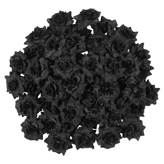 Petal Artificial Flower Black  Black Rose Artificial Flower - 50 Pcs Fake  Flowers - Aliexpress