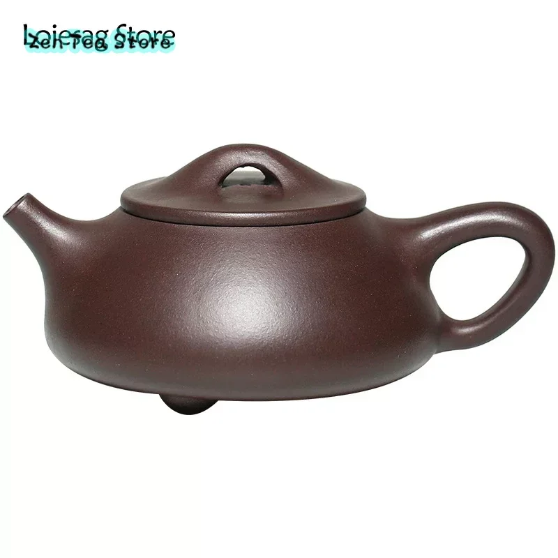 

Loiesag 230ml Purple Clay Yixing Big Capacity Handmade Raw Ore Purple Mud ShiPiao TeaPot Zisha Pot Household Teapots Tea Set