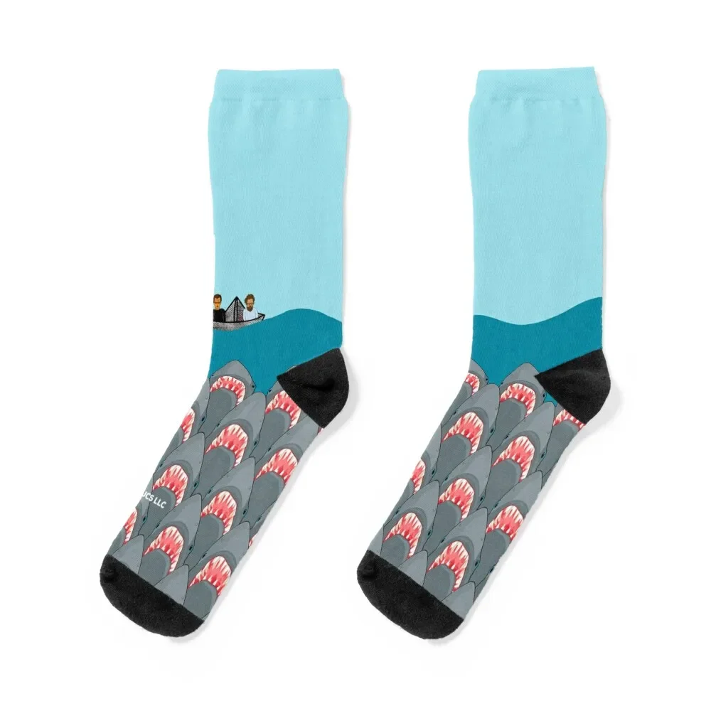 

Jaws Movie Sharks Socks sport Argentina Non-slip luxury Socks Girl Men's