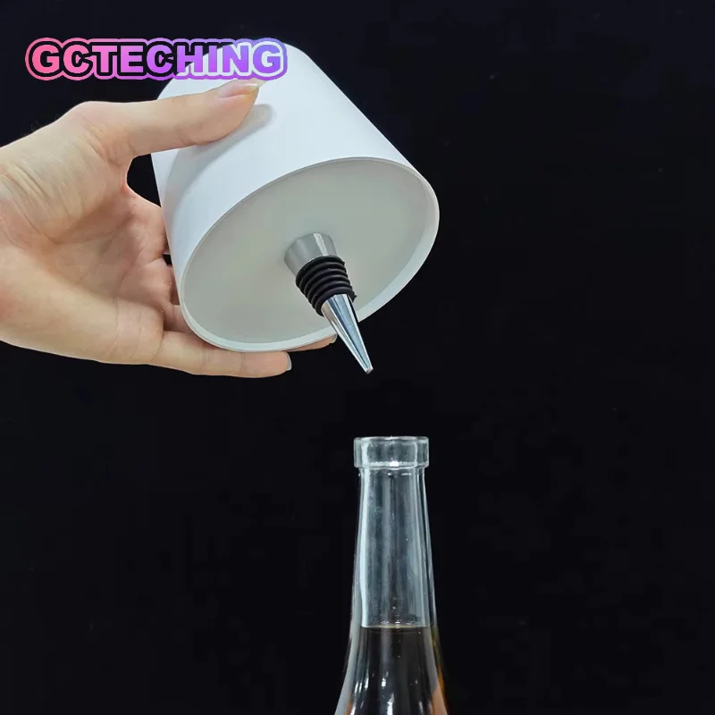 무선 병 램프, 3가지 색상 터치 컨트롤 및 무단계 조광, 와인 병에 적합, 와인..