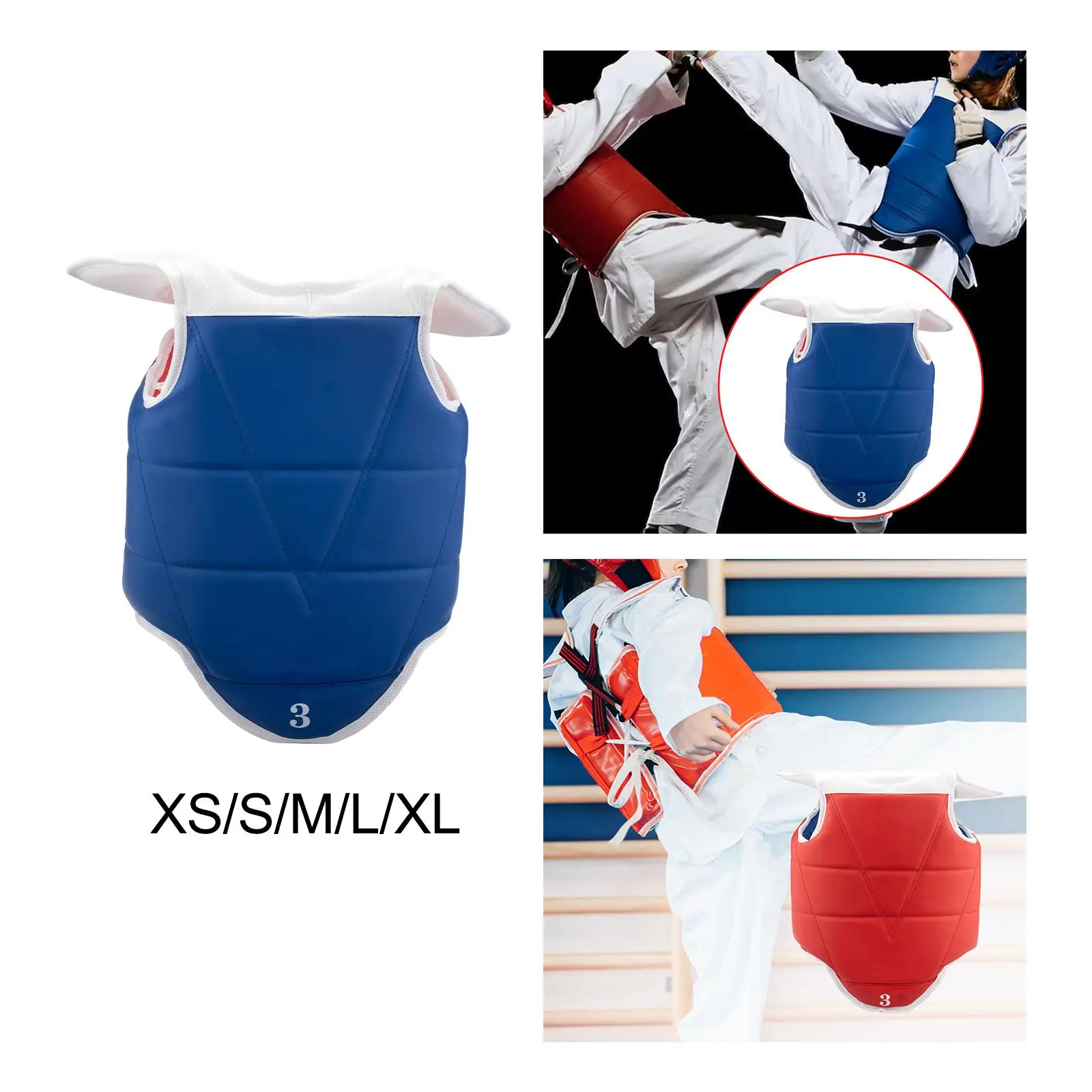 Women Men Kids Boxing Reversible Belly Protection Protective
