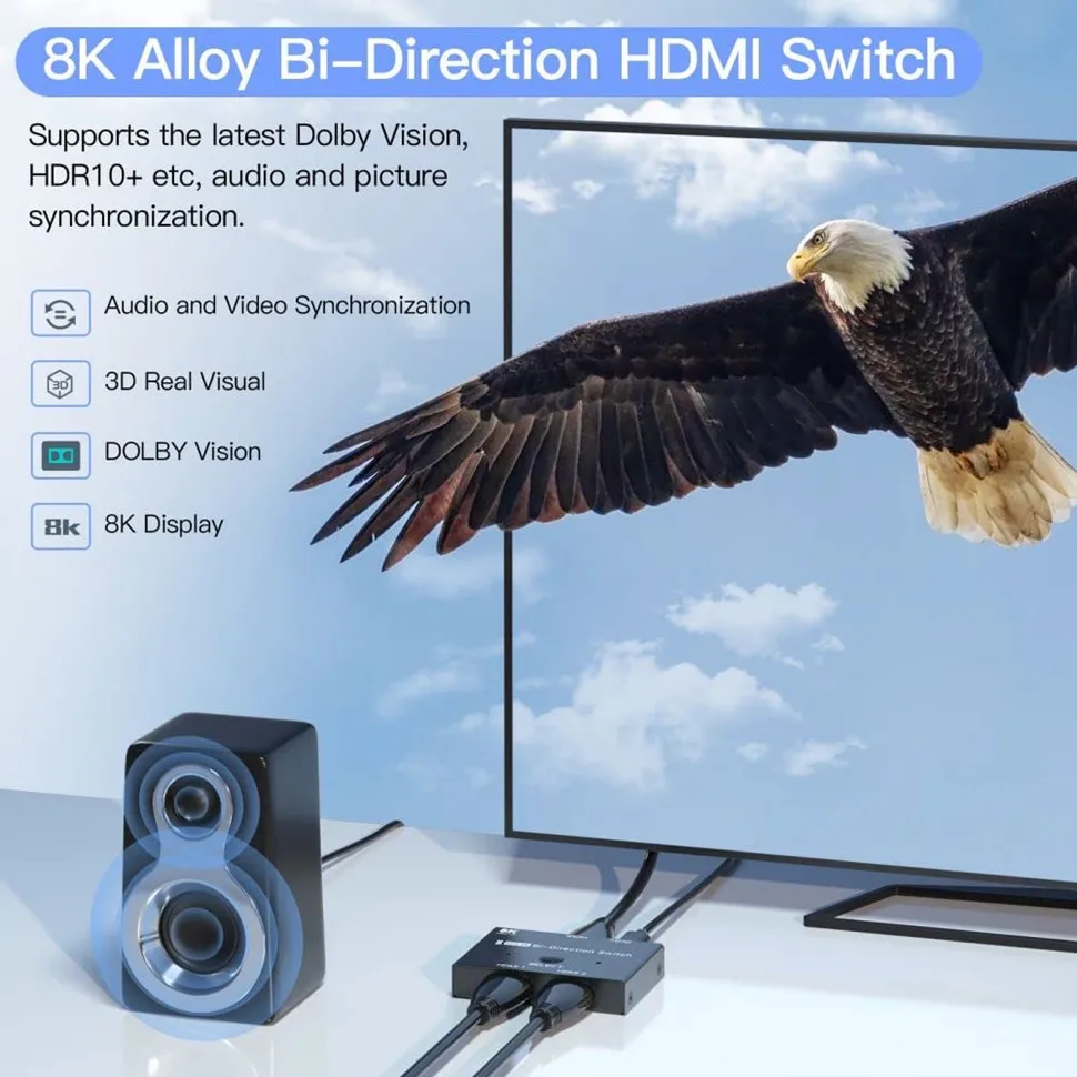 Bi-Direction, Conversor para PS5, Adaptador divisor Switcher