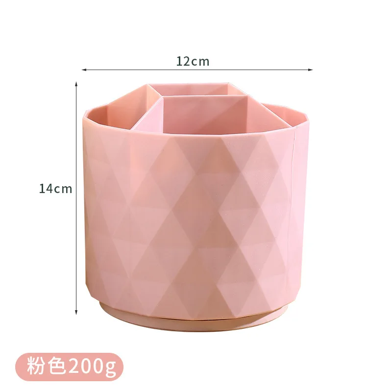 Ins 360° Rotating Make Up Organizer Plastic Organizing Boxes Portable Desktop Cosmetic Organizer Lipstick Eyebrow Pencil 5