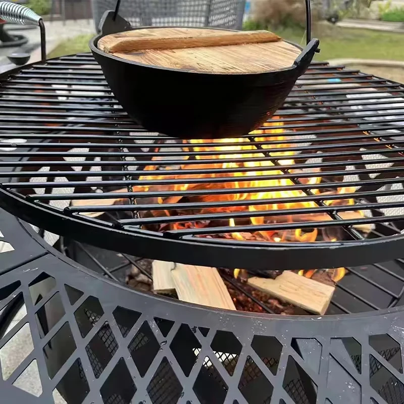 2-in-1 Charcoal Grill Heater 6