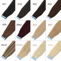MRSHAIR-Extensions de Cheveux Humains Blonds, Sans Couture, 4x0.8cm, Trame de Peau PU, 12 à 24 Pouces, 20 Pièces 4
