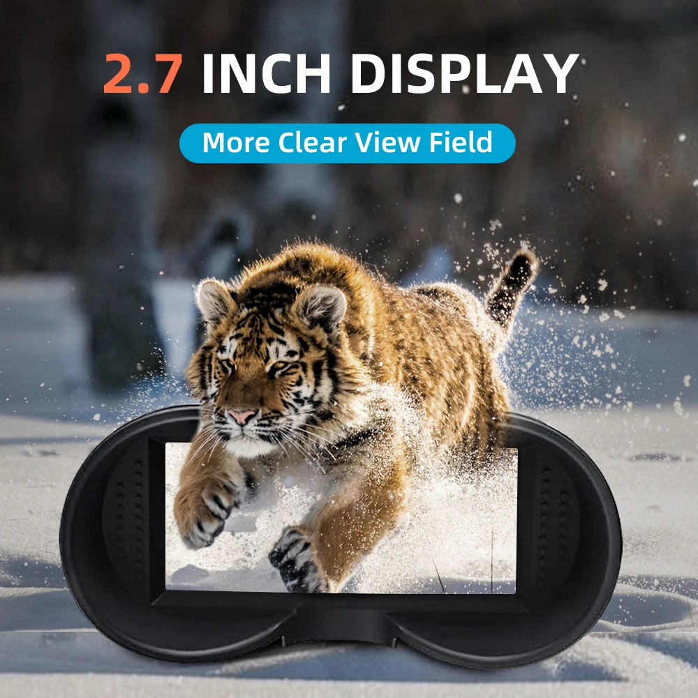 Hands-Free Head Mounted Night Vision Binocular 1080P HD Digital Infrared USB Rec