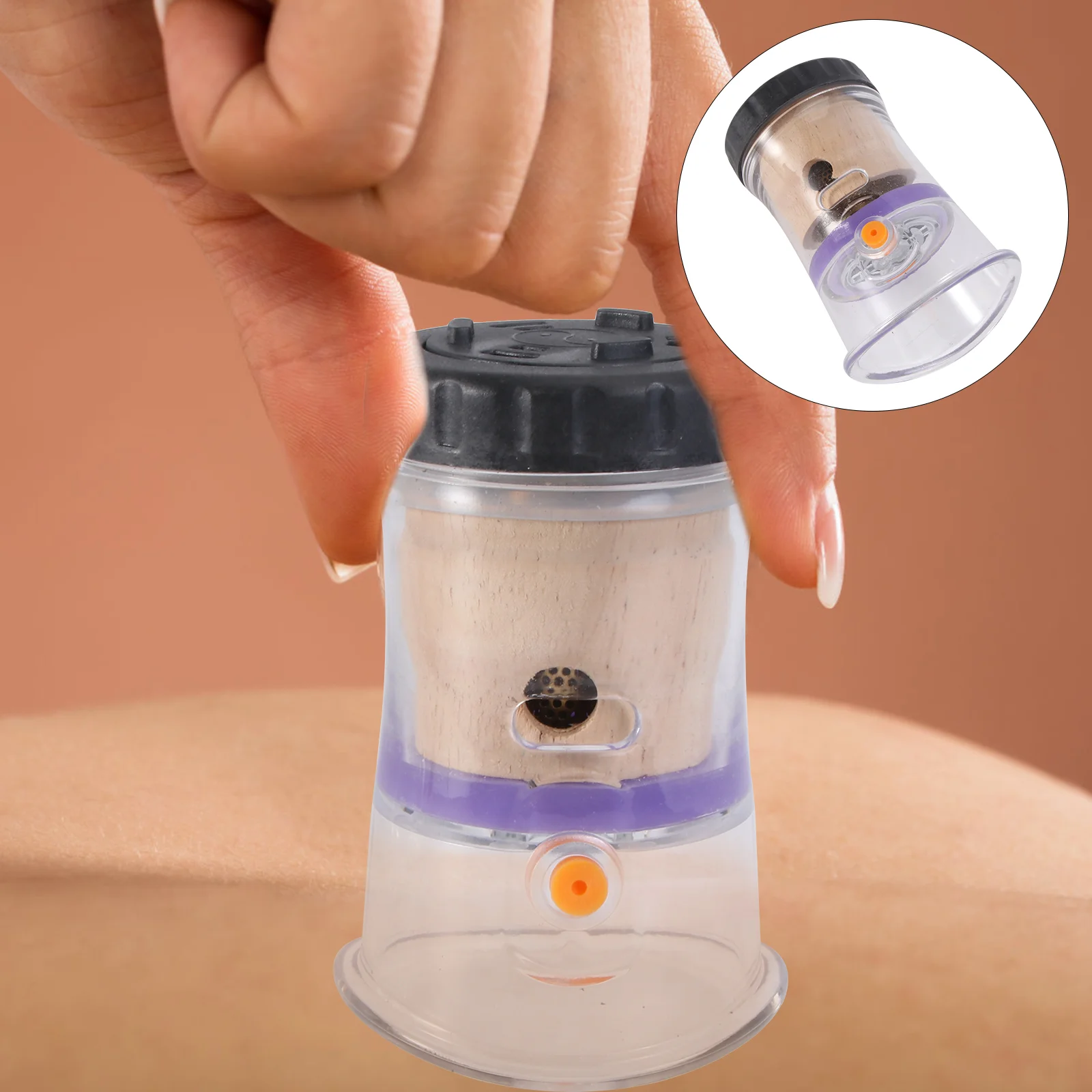 

Moxa Purifier with Copper Tank Moxibustion Pot Vessel Tools Magnetic Cone Burner