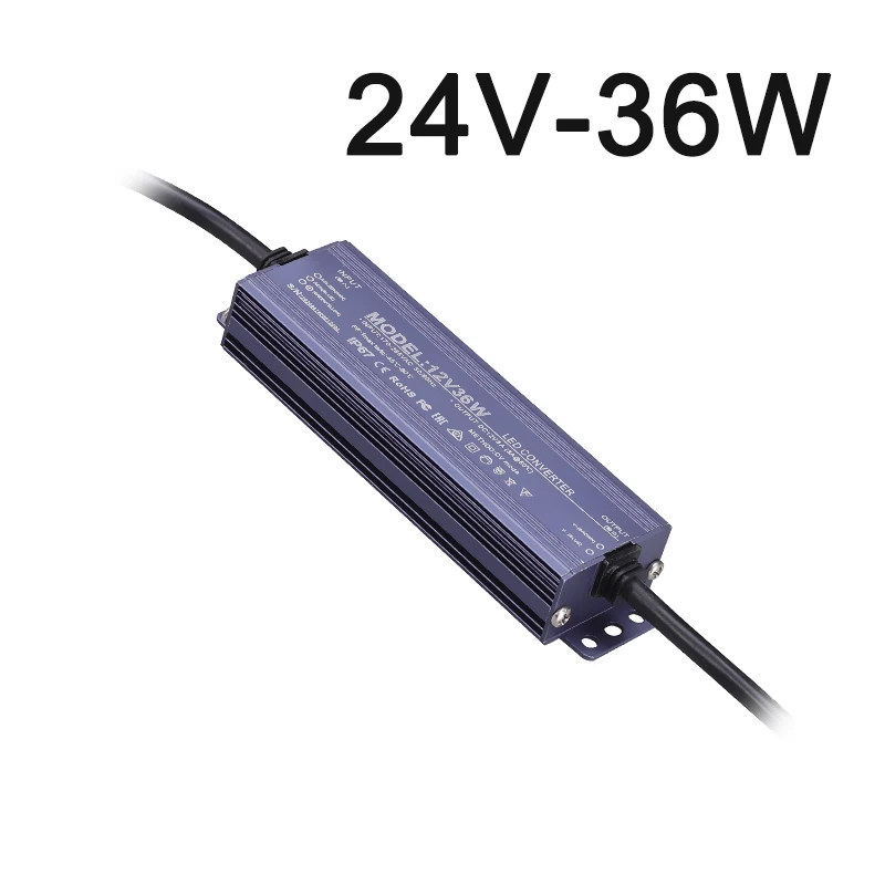 ตัวเลือกสินค้า สวิตชิ่งซัพพลายกันน้ำกลางแจ้ง 12-24V ทนทาน IP67