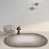 Modern Style Rugs for Bedroom Oval Shape Living Room Decoration Carpet Home Washable Anti-slip Floor Mat Fluffy Soft Bedside Rug 3