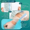 100pcs 5/8/10cm Waterproof PU Film for Tattoo Aftercare Protective Skin Healing Bandages PU Tape Medicinal Wound Dressing 3