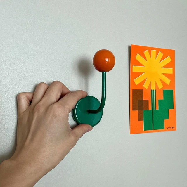 Crochet magnétique créatif sans poinçon, 1 pièce, décoration pour la cuisine, le réfrigérateur, la salle de bain 1