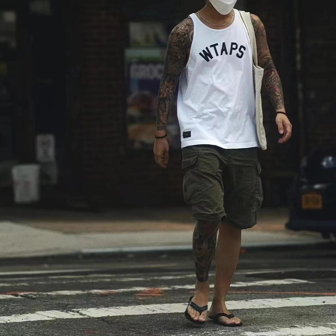 

WTAPS-Style 2024 Summer Bottom Sports Casual Vest Men And Women Ins Style Logo Printed Lovers Short-Sleeved Vest Comfortable