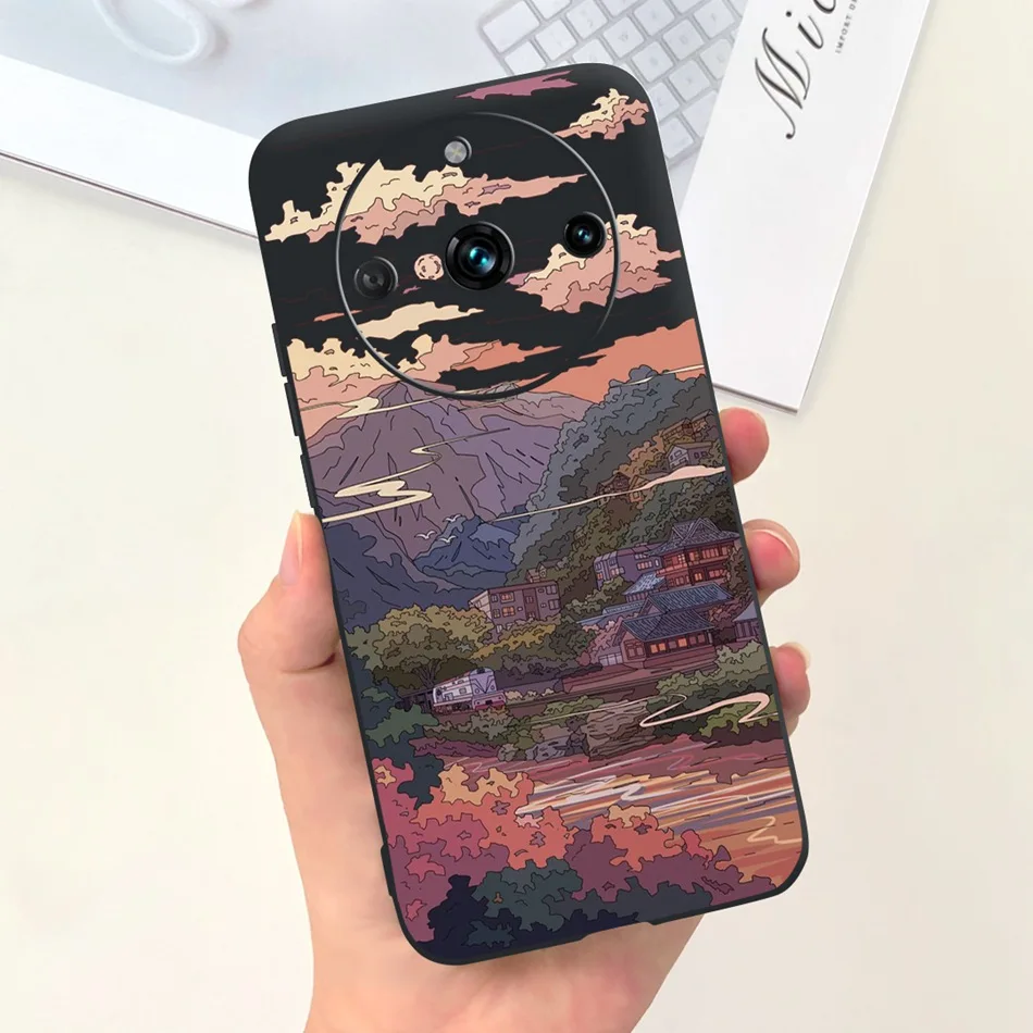 Fashion Moon Design Soft Silicon Protective Phone Case