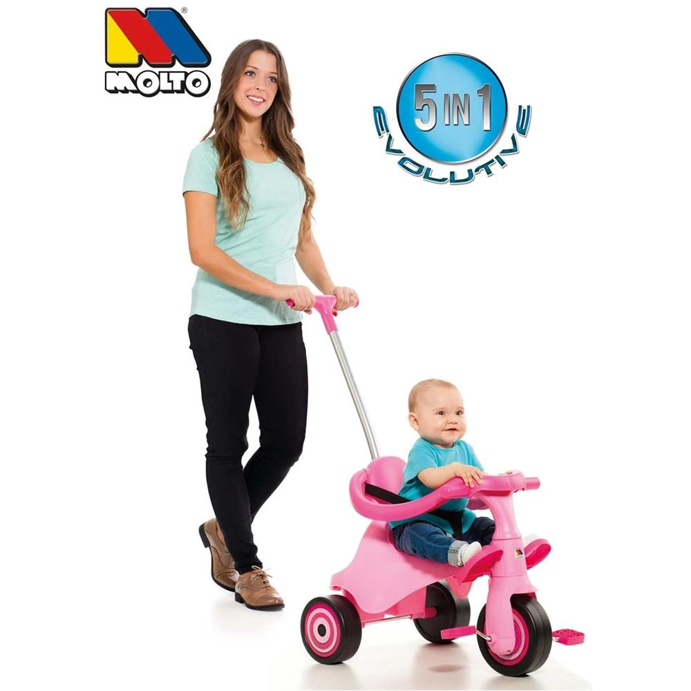 Triciclo urban city rosa en (89 cm) (Molto 16218)| | - AliExpress