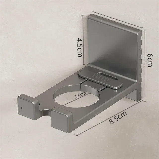 Állítható Sampon Palack Tartó Falra Szerelt Ingyenes Lyukasztó Univerzális Tusfürdő -Palack Állvány Kézi Szappan Adagoló - Image 6