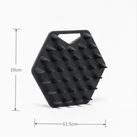 Scalp Massager & Hook, Silicone Toilet Scrubber,Holder,Shower and Bathroom Accessory, Features Silicone-Grip Technology,Reusable 2