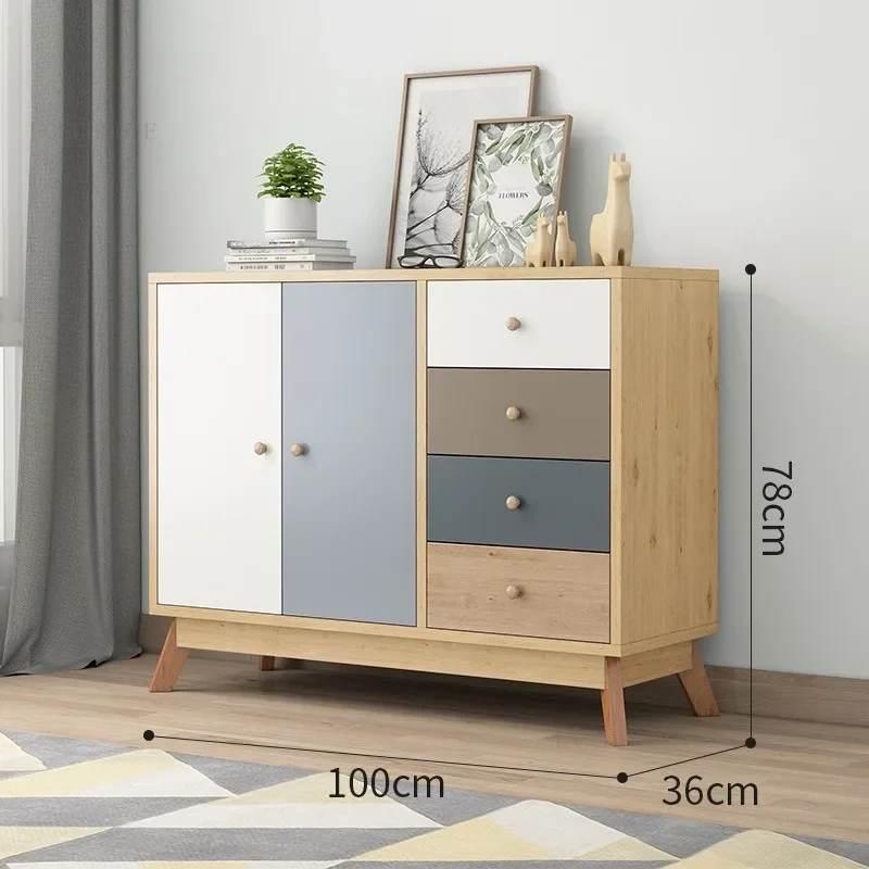 Modern Minimalist Sideboards Dining Room Storage Cabinets Kitchen Furniture Wall Storage Sideboard Home Side Wine Cabinet N