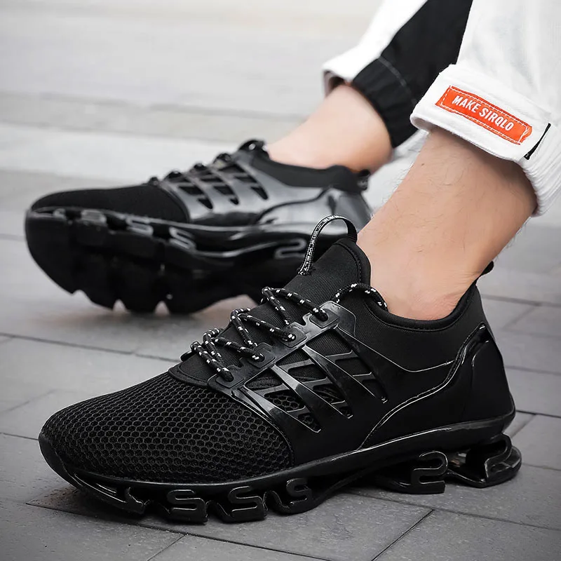

Fujeak Fashion Lightweight Sneaker Breathable Mesh Running Shoes for Men Outdoor High Quality Walking Footwear Big Size Non-slip