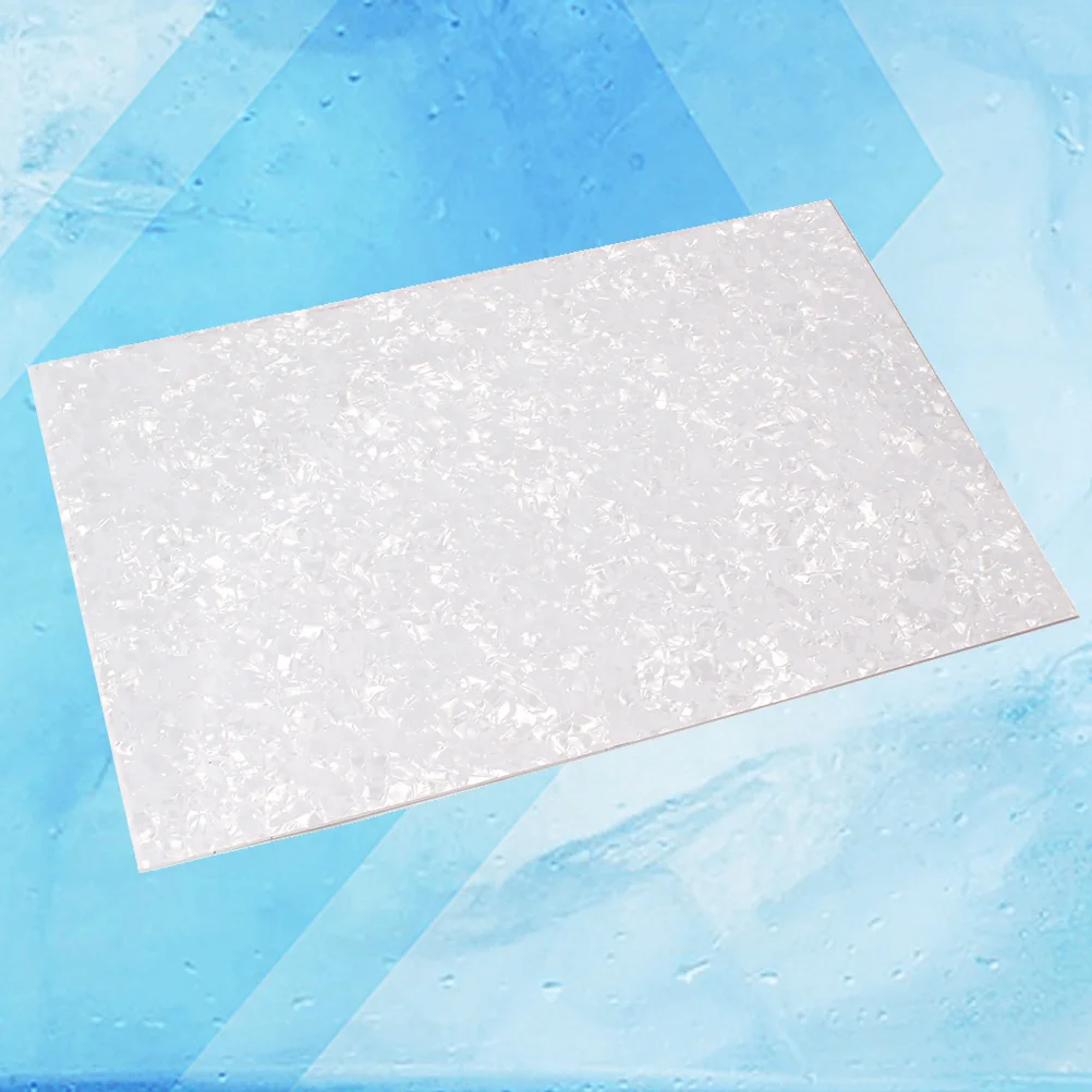 

White Pearl Pickguard Sheet Scratch Plate DIY Premium Blank Custom Material Guitar Accessory for Guitar Musical Instrument Bass