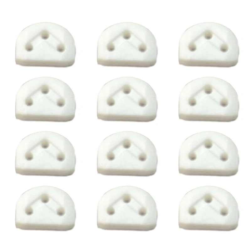 12-Piece Guitar String Retainer Set with Triple-Cornered Chord Ties