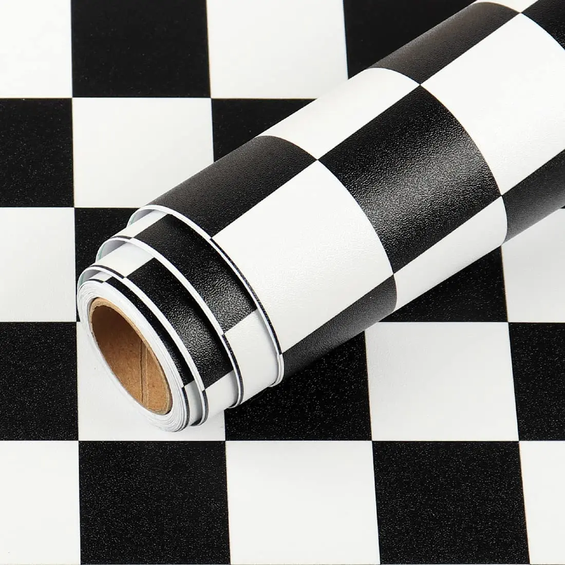 Black and White Checkering Waterproof Floor Stickers for Bathroom Kitchen Ground Pvc Self Adheisve Thick Bedroom Tile Stickers kitchen sink faucet black all copper spring pull type 360 degree rotation faucet cold and hot mixed water vegetable basin faucet