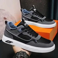 Men's Breathable Canvas Sneakers Summer New Style Sports Casual Shoes Korean Trend White Sneakers Versatile Adult Footwear