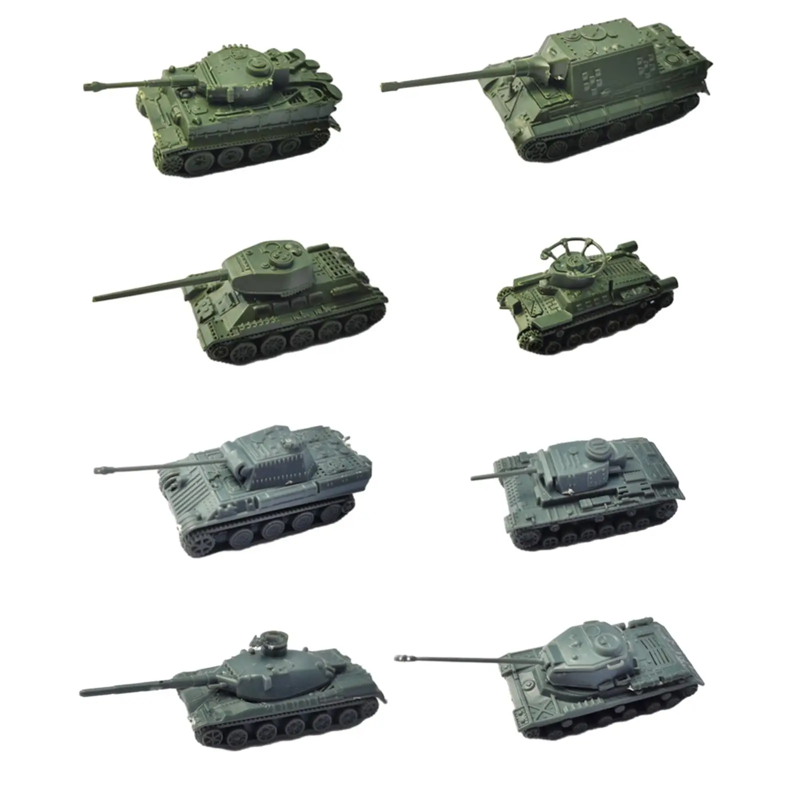 조립 탱크 모델 T34/85 장식 책상 장식, 4D 모던 탱크 모델, 소년 소녀 어린이  어린이 휴일 선물, 8x 1/144