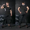 Rashguard Men Compression Sportswear Set Gym Running Sport Clothes Jogging Tights Tracksuit Fitness T-Shirt Windbreaker Leggings 2