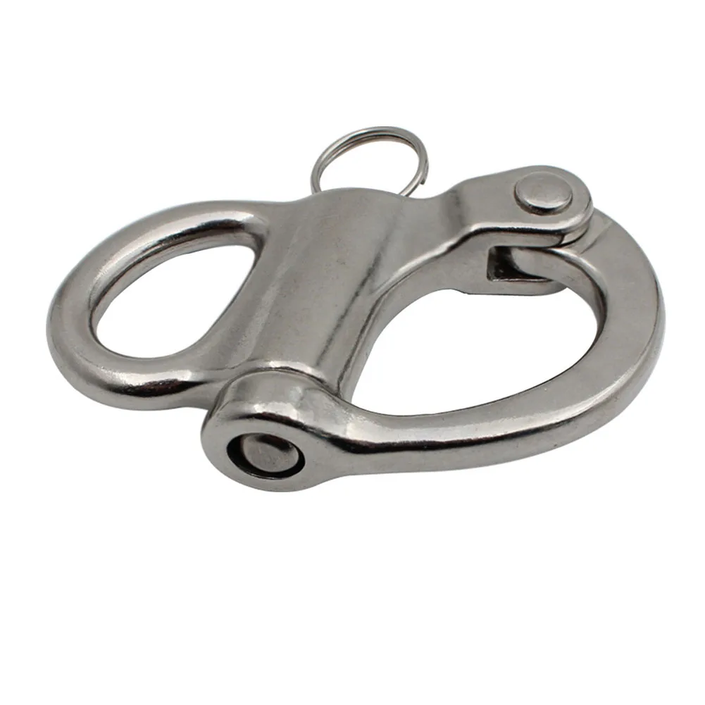 Parts Shackle Eye Hook Quick Release Replacement Silver Snap Stainless Steel Swivel 52mm Accessories Brand New