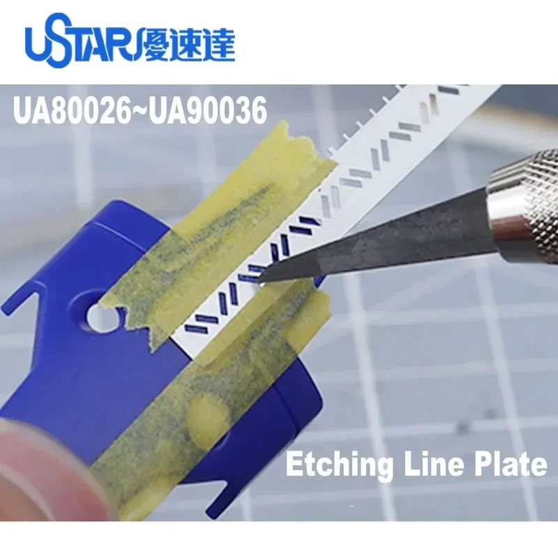 Ustar UA80026~UA90036 Etching Line Plate Model Modification Craft Tools Plastic Model Kits-model tools