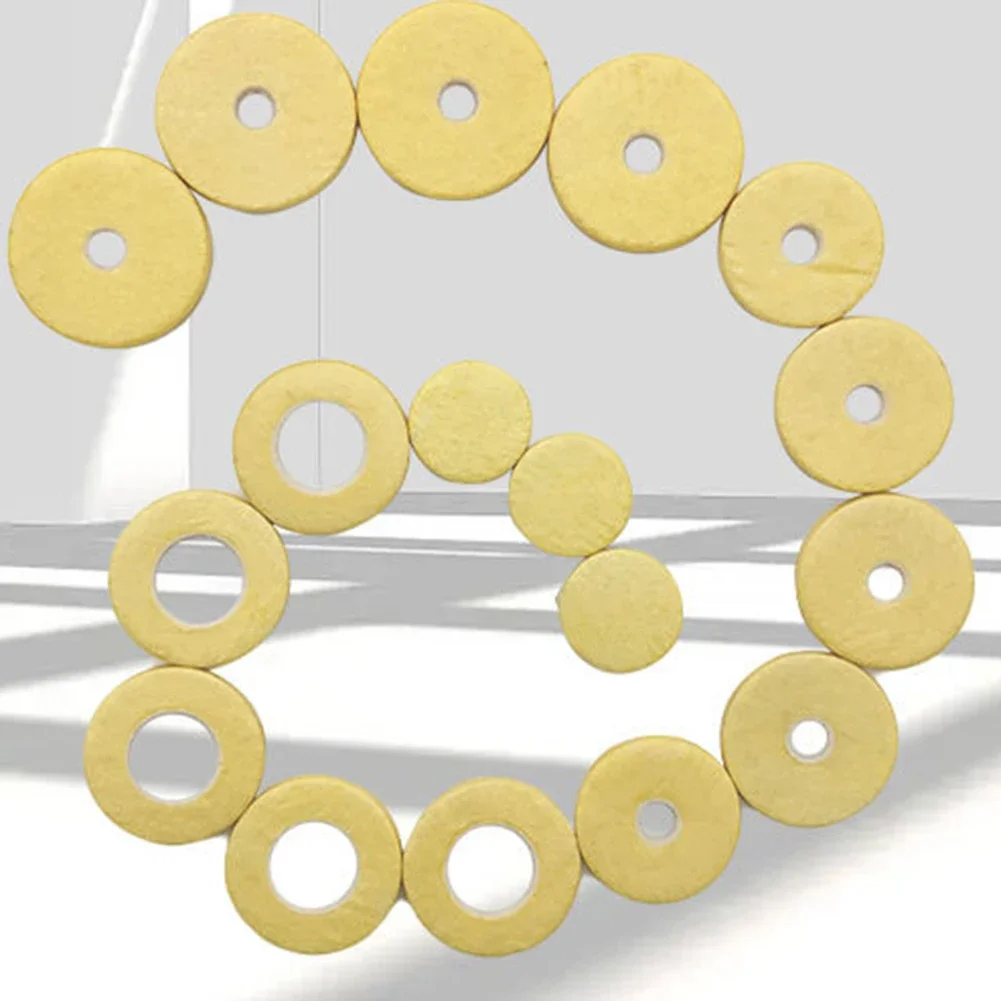 Yellow Flute Pads 17 Open Hole Durability High-quality Sheep Packaging Optimal Performance, flute pads