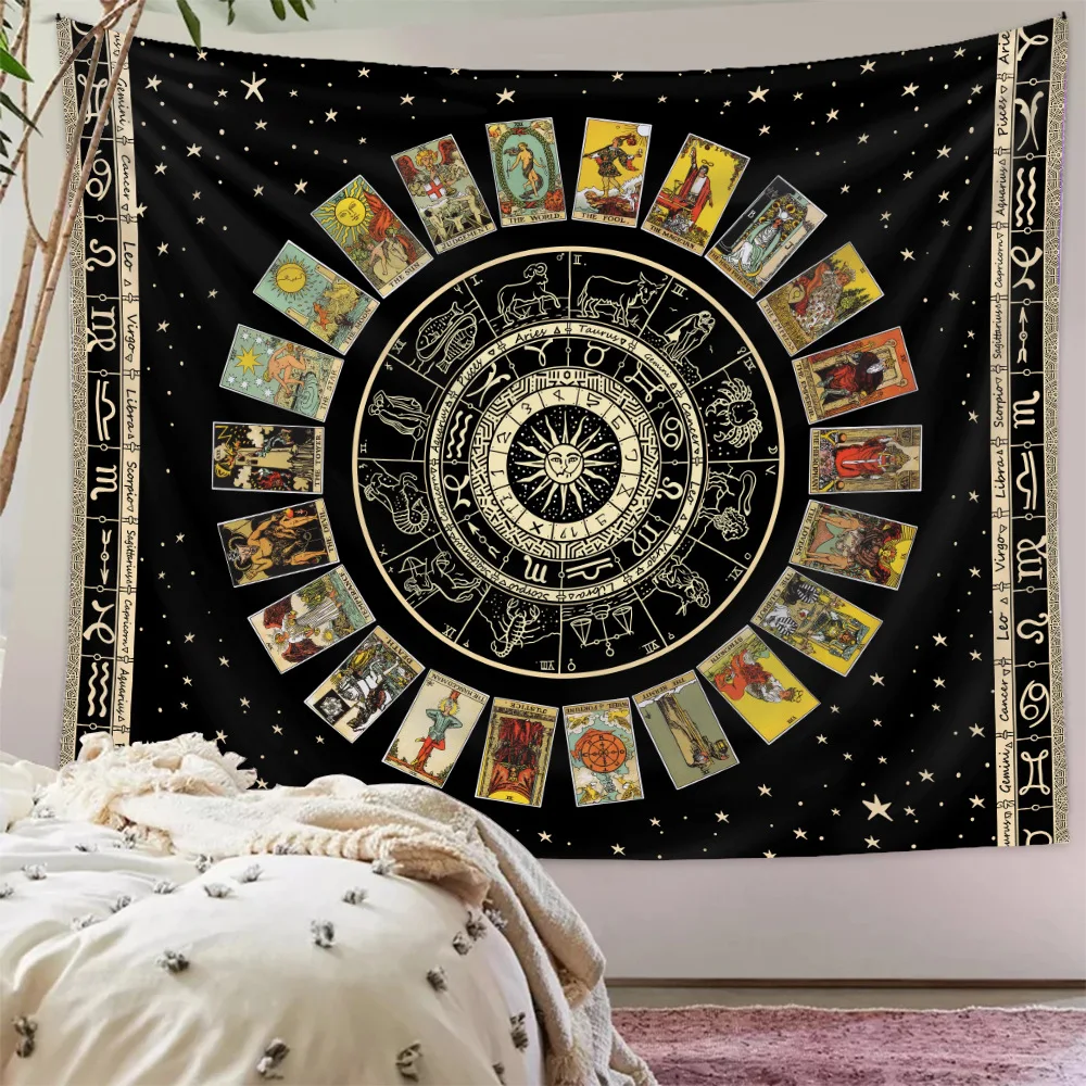 Tarot Cards Tapestry Wall Hanging Tapestry Decor For Home