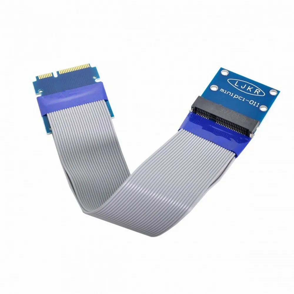 MDR 유연한 미니 PCI 익스프레스 PCI-e 카드 익스텐션, 52 핀 M-암 익스텐션 케이블 0.15M