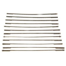 

12 Pcs 5" 10/15/18/24 Teeth 127mm Pinned Scroll Wire Saw Blades Cutter for Woodworking Power Tools Accessories Parts