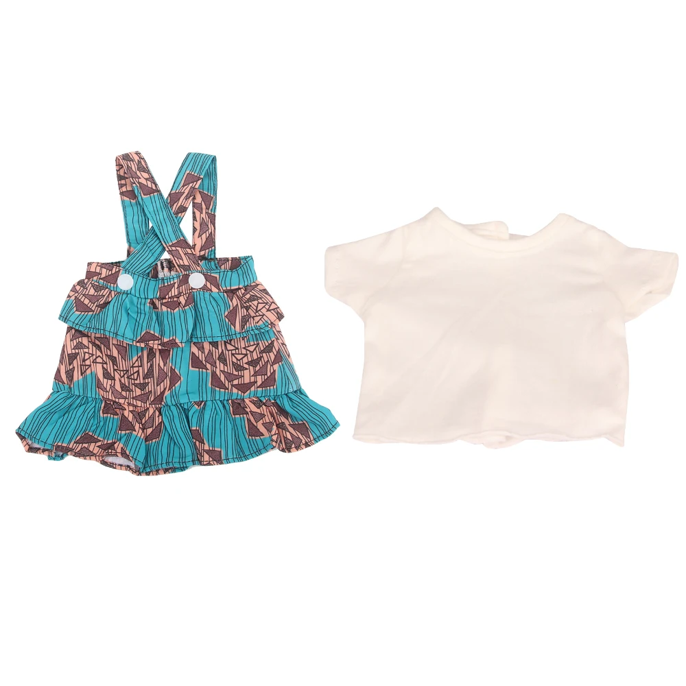 18 Inch American Doll Clothes Mix & Match Outfits, Rainbow Dress, Hoodie Jacket & Casual Tops for 43cm Reborn Baby Girl Dolls