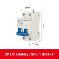 Disjoncteur 1P 2P DC 12V 24V 36V 48V 60V 72V 96V 120V, cellules solaires, batterie RV, interrupteur d'air 100A 125A 150A 200A 250A 2